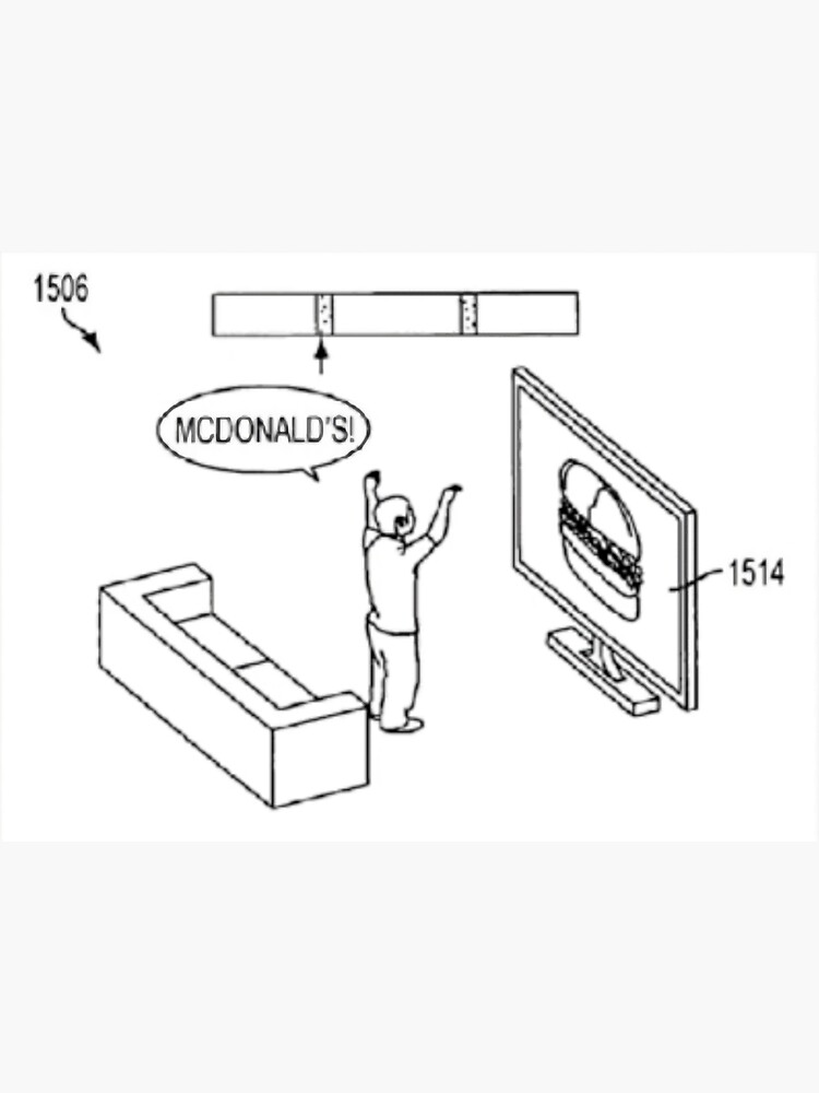 McDonalds! Sony TV Patent to Skip Ads Sticker for Sale by mildlyupsetting  | Redbubble