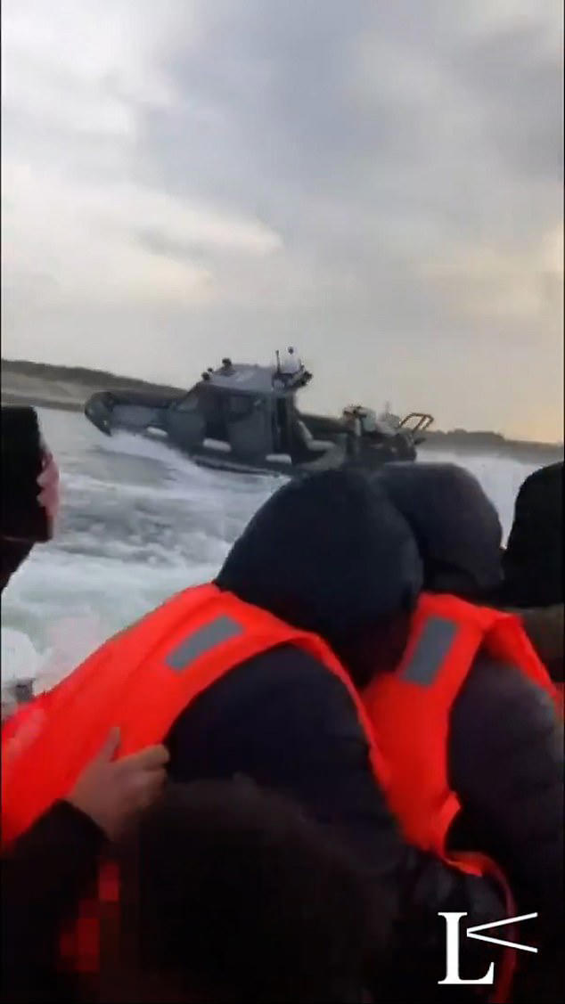 The aggressive tactics, used by British funded French police, including circling a migrant boat, creating waves to flood the dinghy and ramming into a small boat