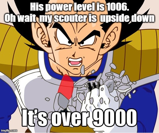 it's over 9000 - Imgflip