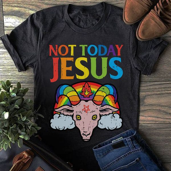 Not Today Jesus, LGBT Satan, LGBT Shirt - FridayStuff