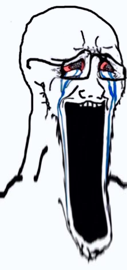 crying big mouthed soy | Soy Boy Face / Soyjak | Know Your Meme