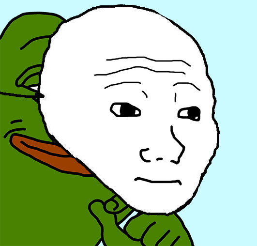 Image result for smug pepe mask