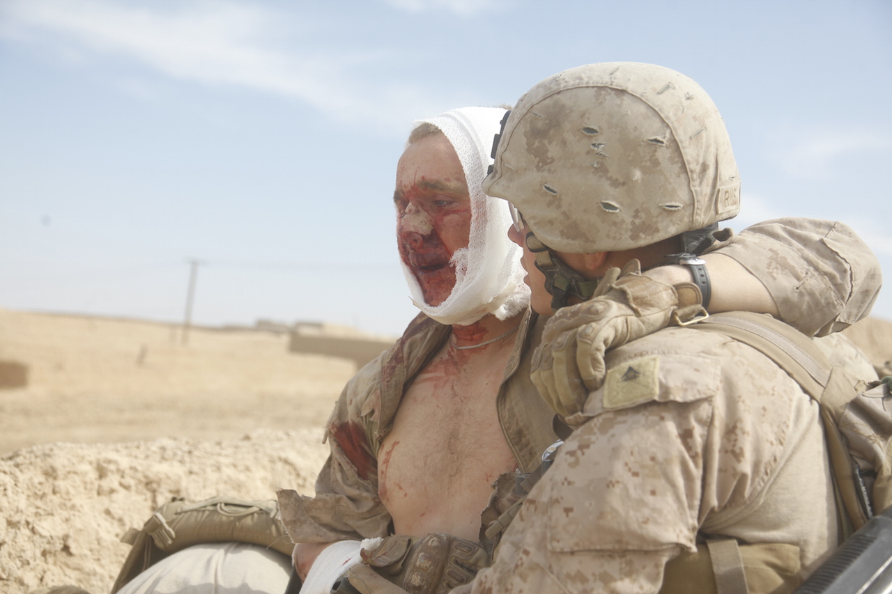 US marine injured by IED in Sangin, Afghanistan 2011[1256x458] :  r/MilitaryPorn