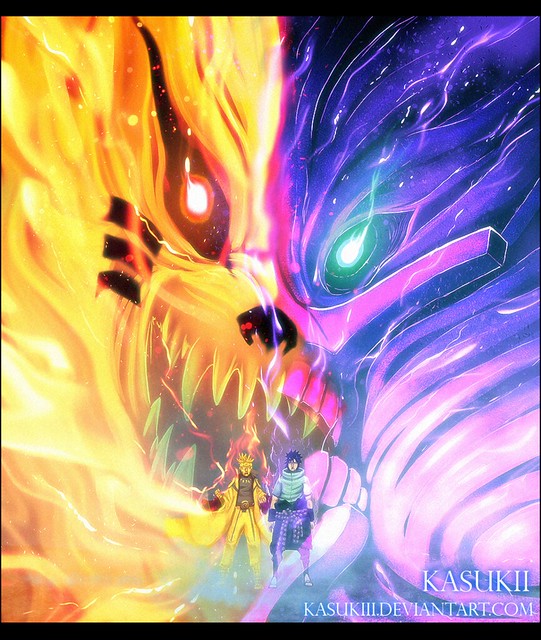 Naruto] Naruto & Sasuke I Kurama & Susanoo Fusion ! | Flickr
