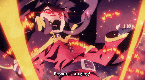Couldn't find a looped gif of this so I made one. Badass scene! : r/Konosuba