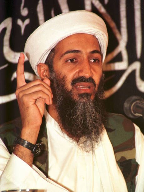 Suspected terrorist Osama bin-Laden addresses a news conference May 26, 1998 in Afghanistan. A Pakistani foreign ministry spokesman said October 4,...