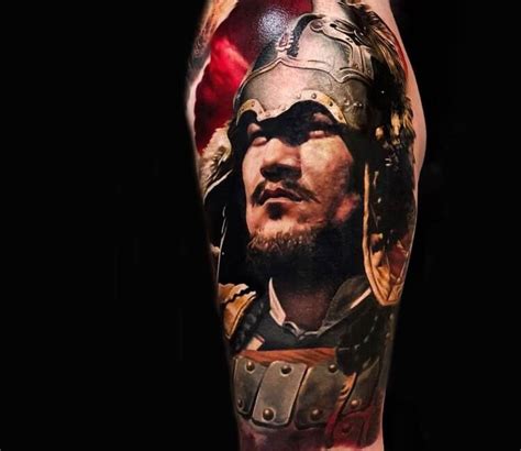 Genghis Khan tattoo by Andrey Stepanov | Post 31063 | Body art tattoos ...