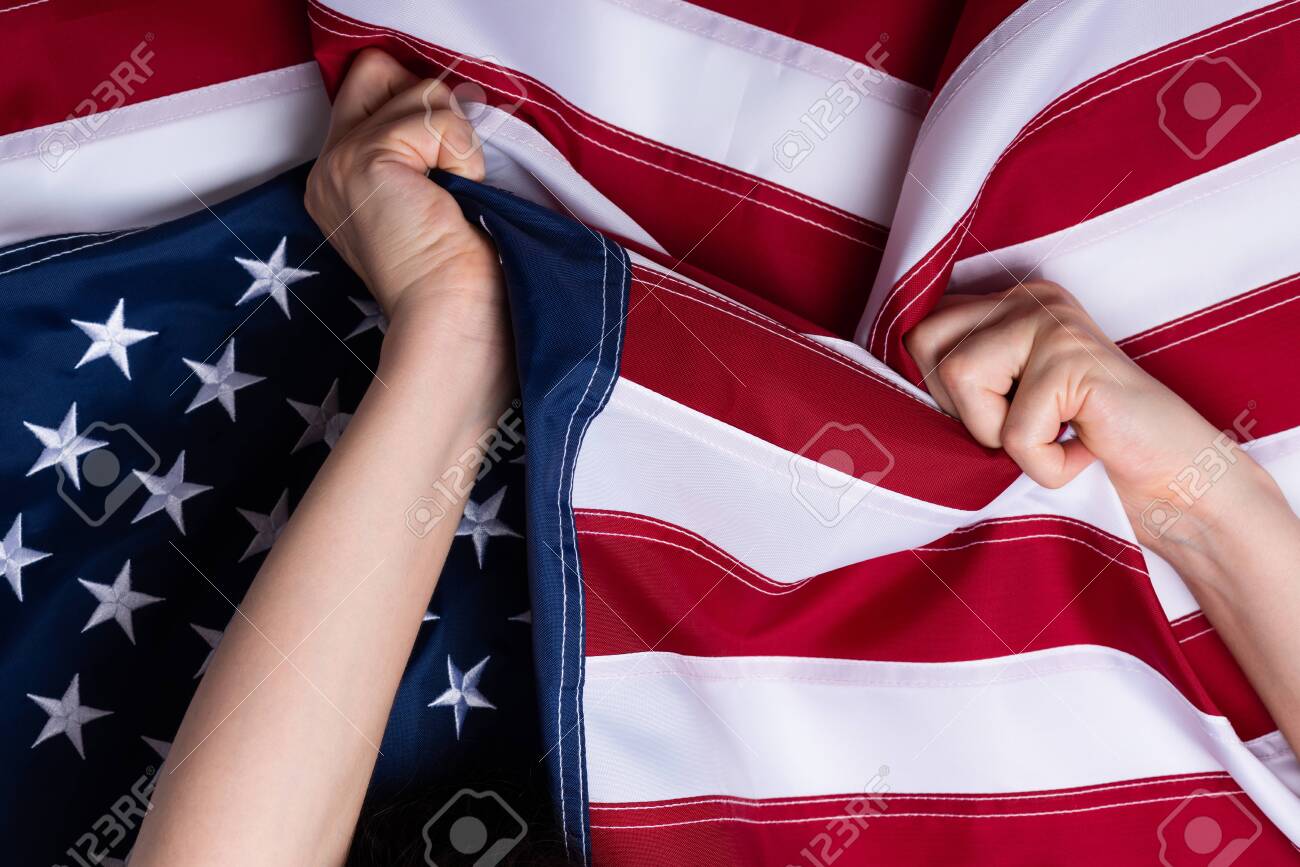 Young Woman Hands Pull USA American Flag Sex Orgasm Sign Concept Stock  Photo, Picture and Royalty Free Image. Image 127752226.