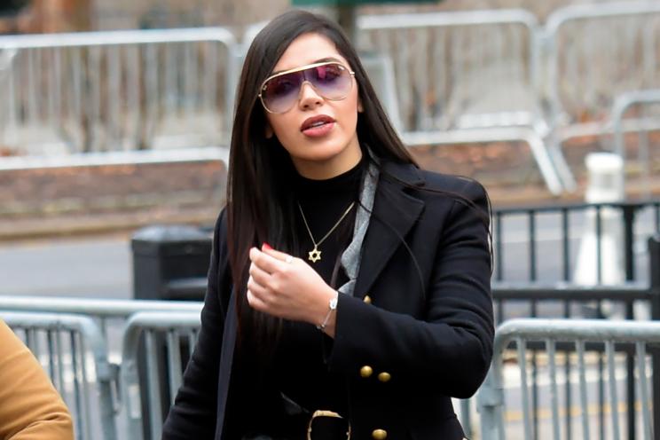 El Chapo's wife returns to court wearing Star of David necklace