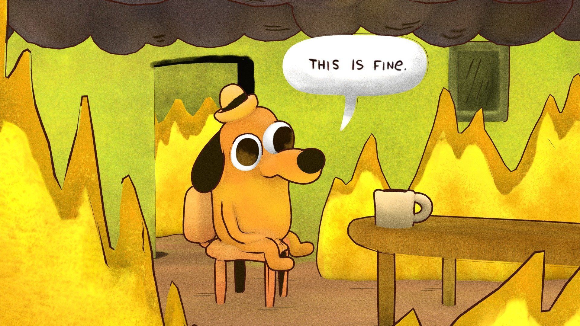 Top 69+ imagen this is fine meme background - Thcshoanghoatham-badinh ...