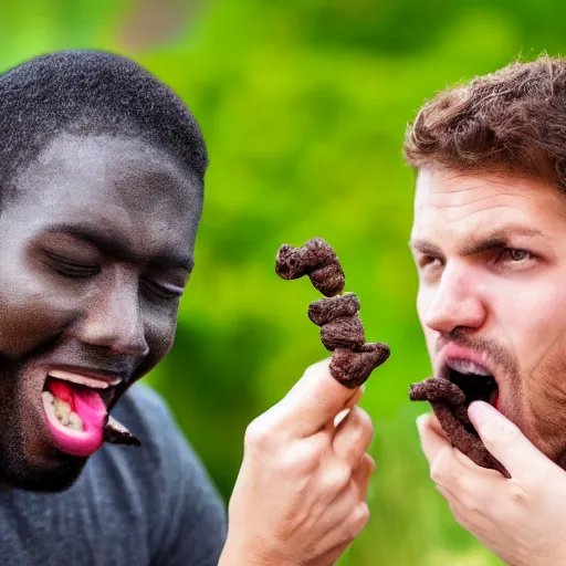 guy eating poop 4k high quality, detailed face | Stable Diffusion