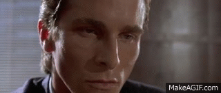 American Psycho - Business Card scene [HD - 720p] on Make a GIF