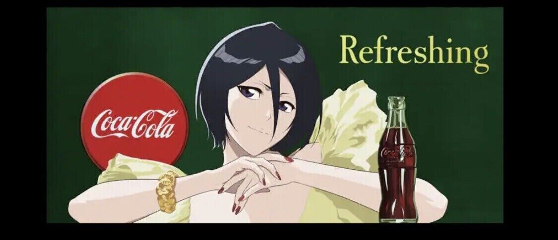 Bleach Thousand Year Blood War X Coca-Cola Rukia Kuchiki Poster 594X342mm  Japan | eBay