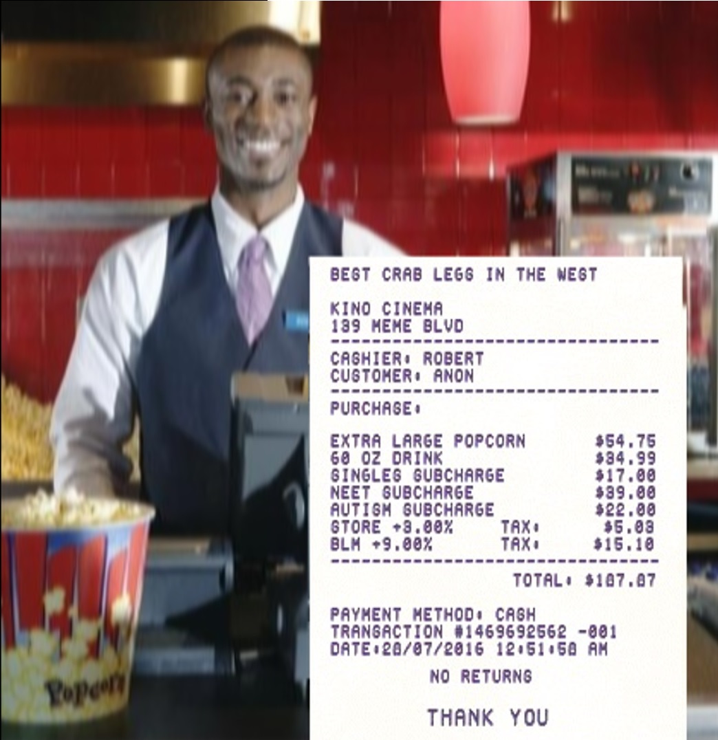 your receipt sir | Kinoplex Robert | Know Your Meme