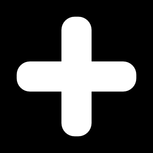 Plus sign in a square icon