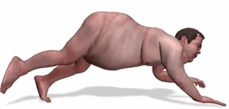 Fat man running animation GIF on GIFER - by Dadar