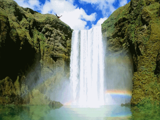 Waterfall Nature Landscape - Free GIF on Pixabay - Pixabay