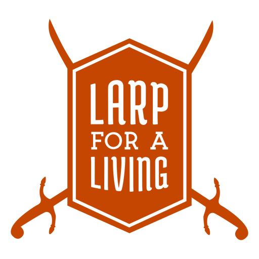Larp for living sword badge Transparent PNG