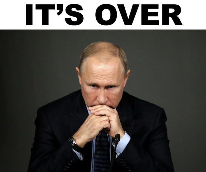 IT'S OVER Russia Ukraine Clothing Forehead Cheek Chin Microphone Coat Gesture Suit Collar Spokesperson Blazer Dress shirt Font