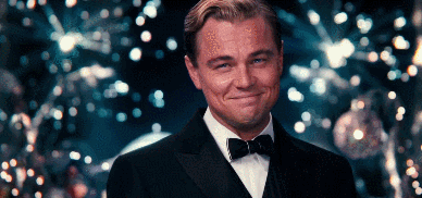 Leonardo DiCaprio raising glass - GIF on Imgur