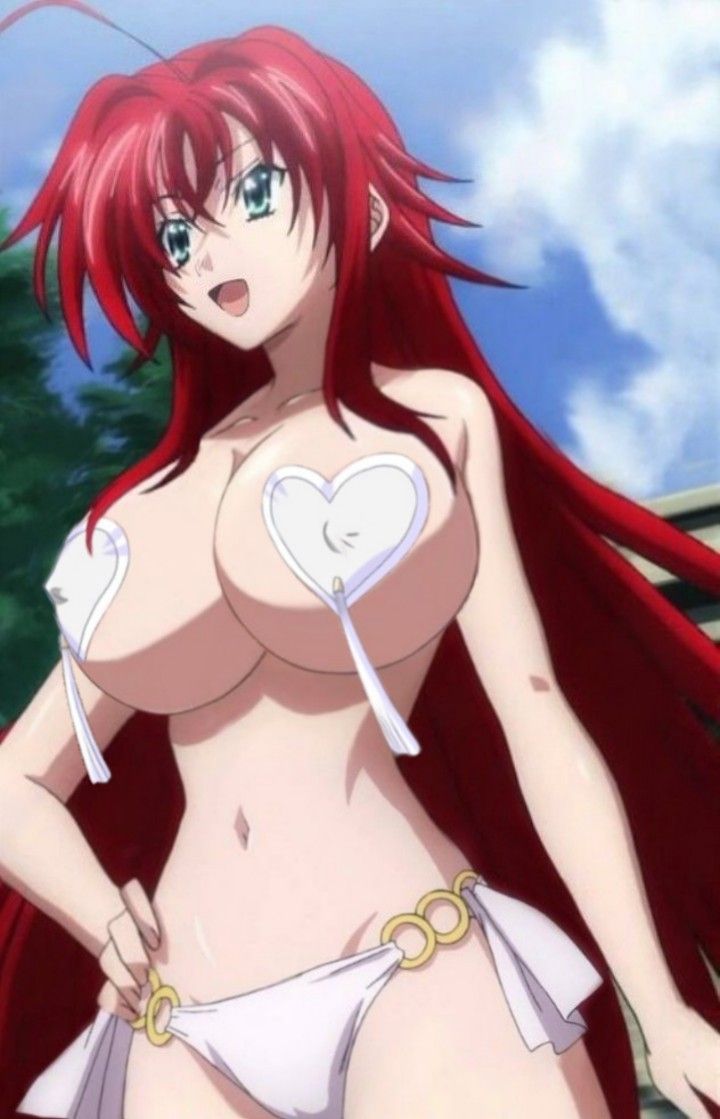 Rias Gremory big boobs wearing sexy outfit