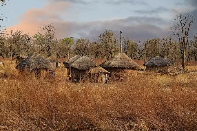 Some huts in Africa