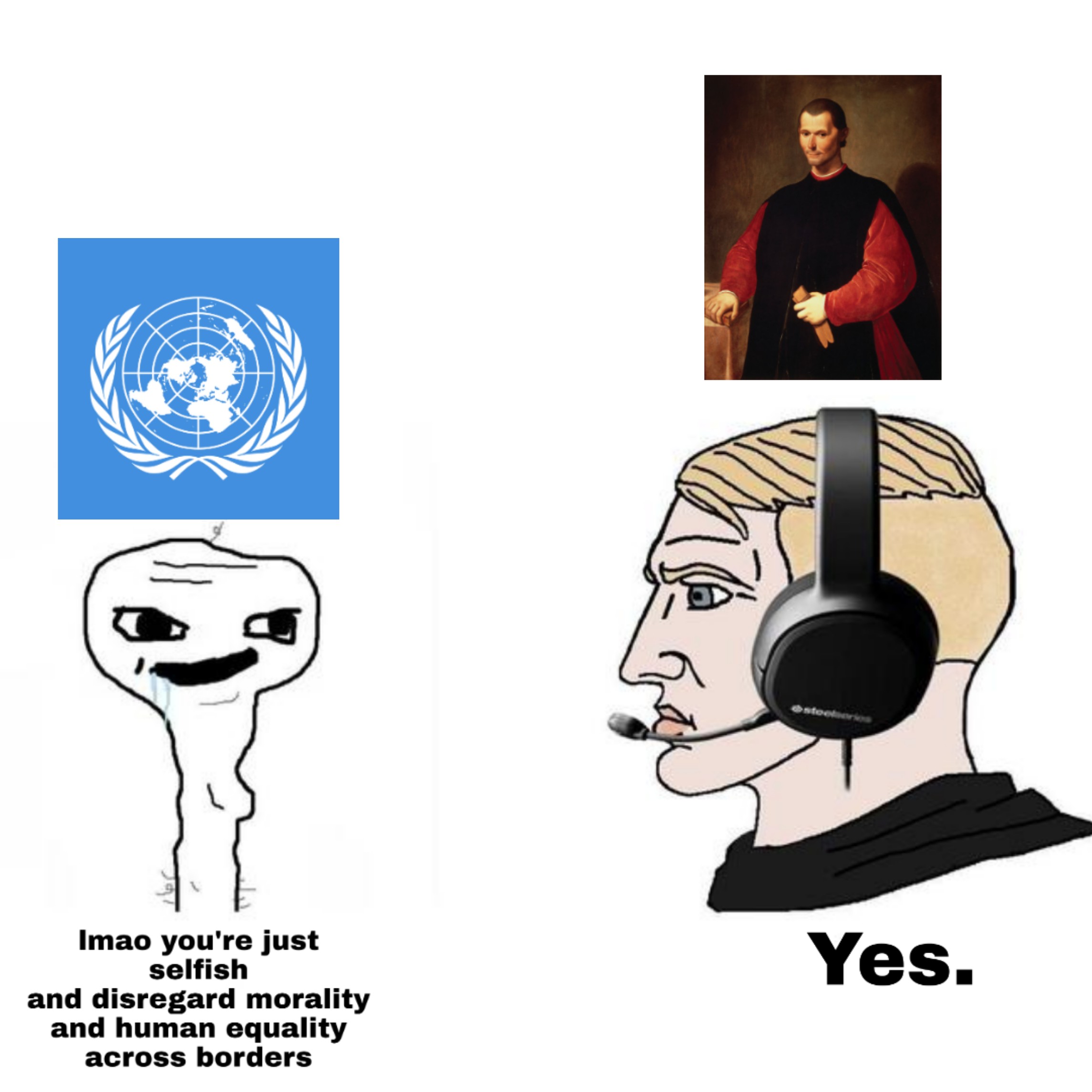 The virgin liberal internationalism vs the chad national interest :  neoconNWO