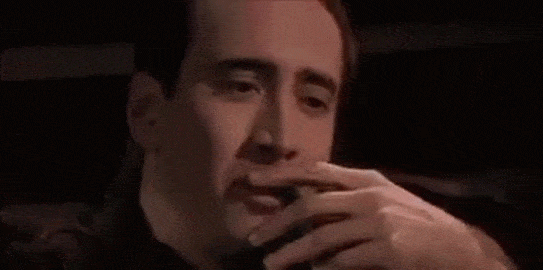 Nicolas Cage riendo animated gif