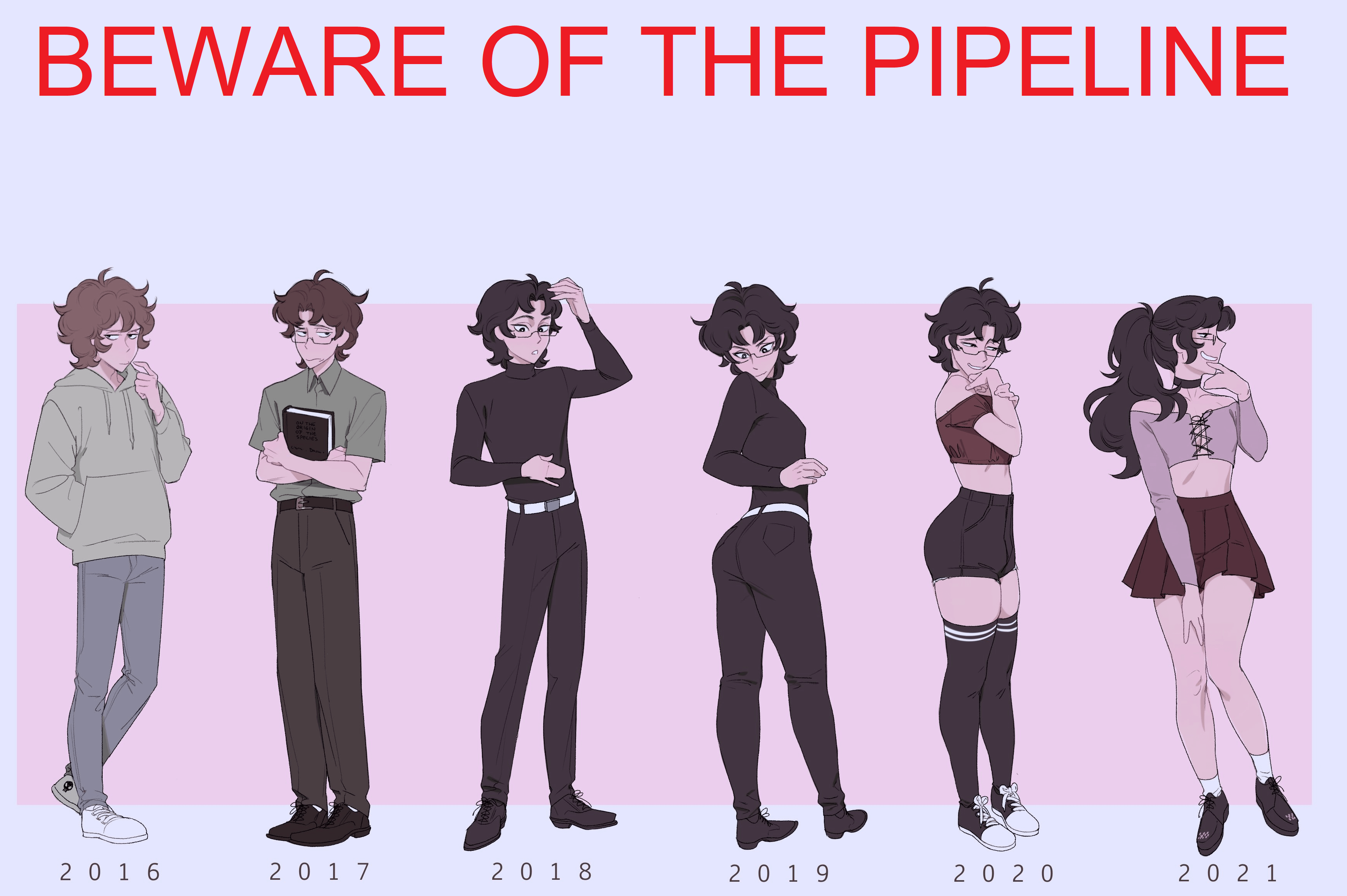 I made an HD and extended version of the Beware of the pipeline meme from  the original artwork because the pixellation was getting a bit intense :  r/GaySoundsShitposts