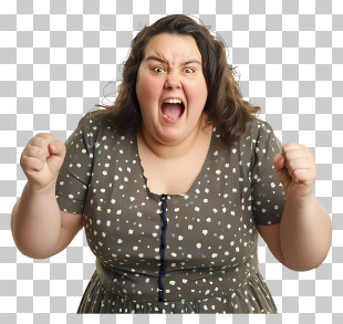 Angry Woman Yelling PNG Images, Angry Woman Yelling Transparent Background  PNG