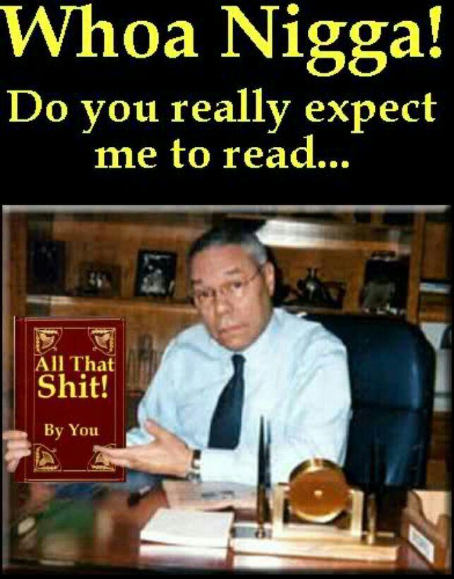 Whoa N---- Do You Really Expect Me To Read All That S--- By You | tl;dr |  Know Your Meme