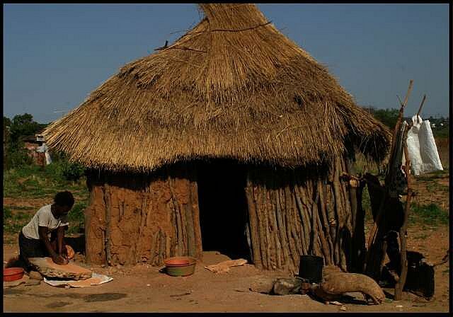 Africa | An African house in a village in the Midlands, Zimbabwe | African  house, African hut, Africa