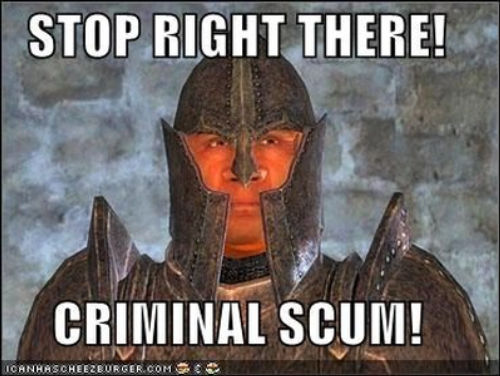 MEME 2020 Stop Right There Criminal Scum by benj4fps