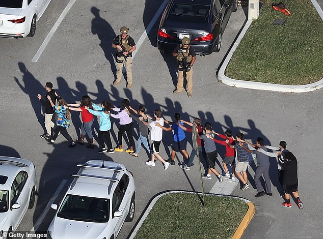 Aiello took her own life at the weekend, according to her mother, who said her daughter had struggled with 'survivor's guilt' following the shooting at Marjory Stoneman Douglas High School