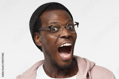 Bilderesultat for black man with open mouth