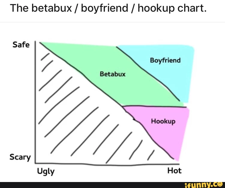 The betabux / boyfriend / hookup chart. Safe Scary Ugly Hot