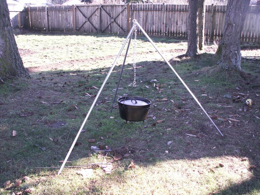 Camping Tripod for Cooking Over Fire