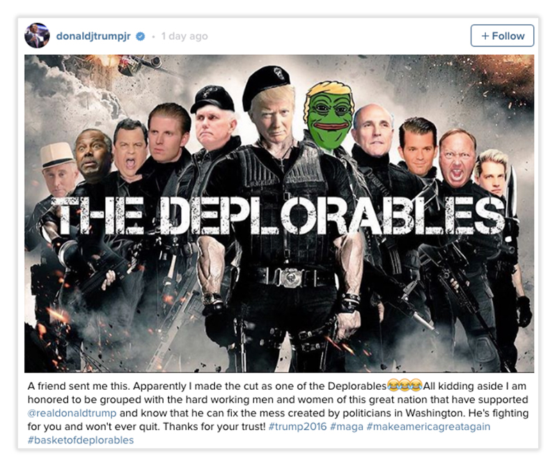 Clinton calls out Pepe the Frog and dear god when does this election end
