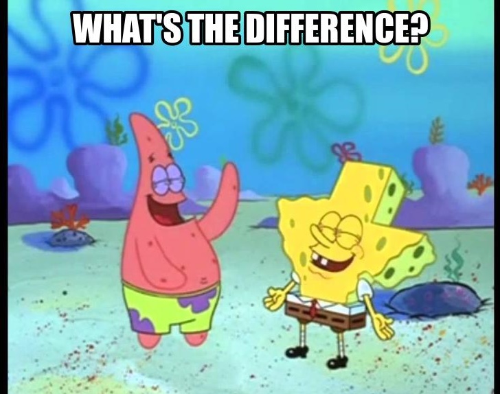 Image result for spongebob what's the difference