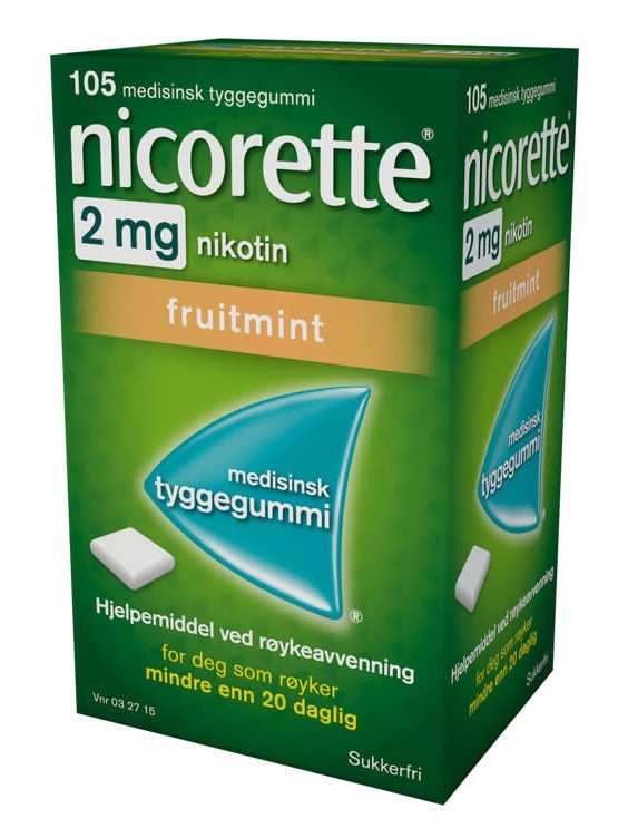 Nicorette Fruitmint 2Mg 105stk – SNUS & DUS