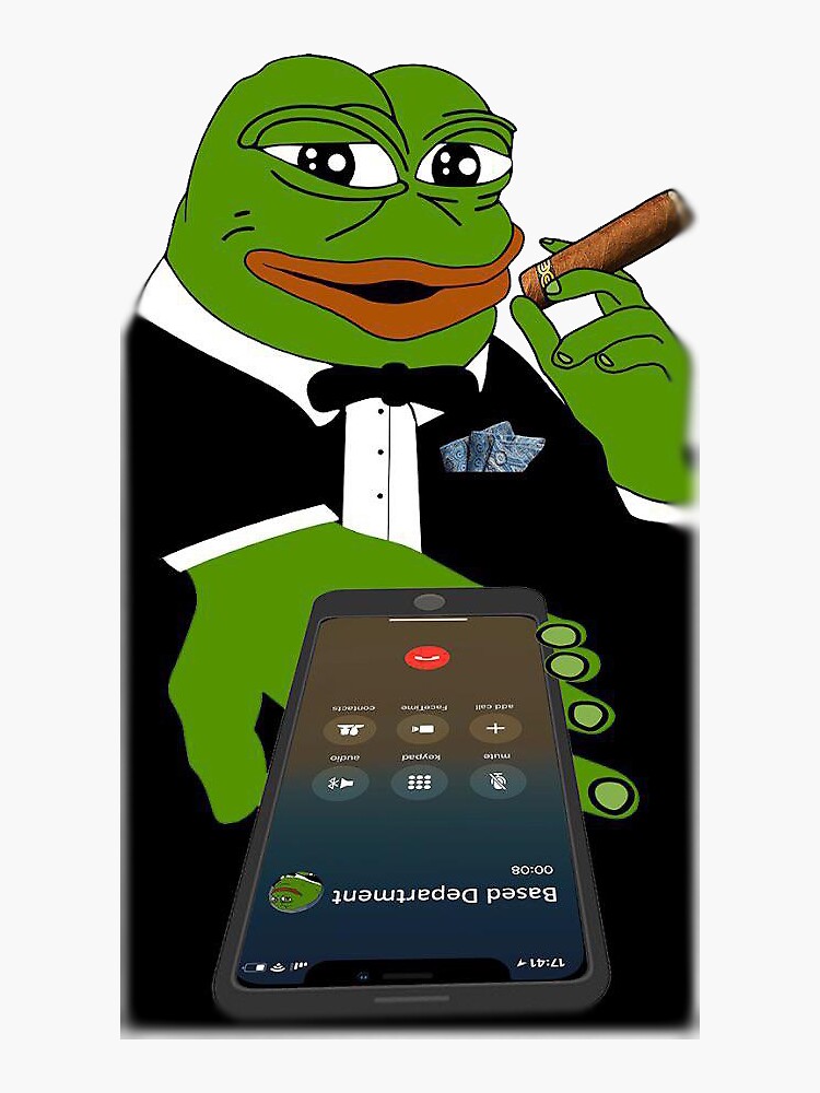 Based Department Pepe Phonecall Meme | Sticker