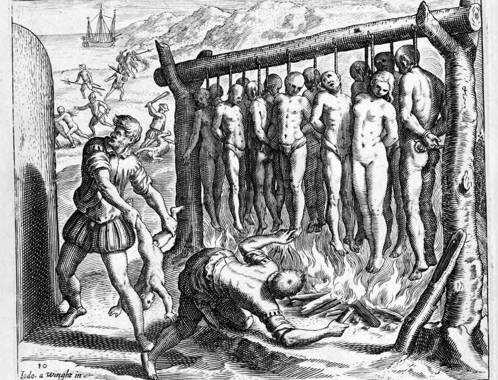 Spanish torture of native Americans in the 16th century