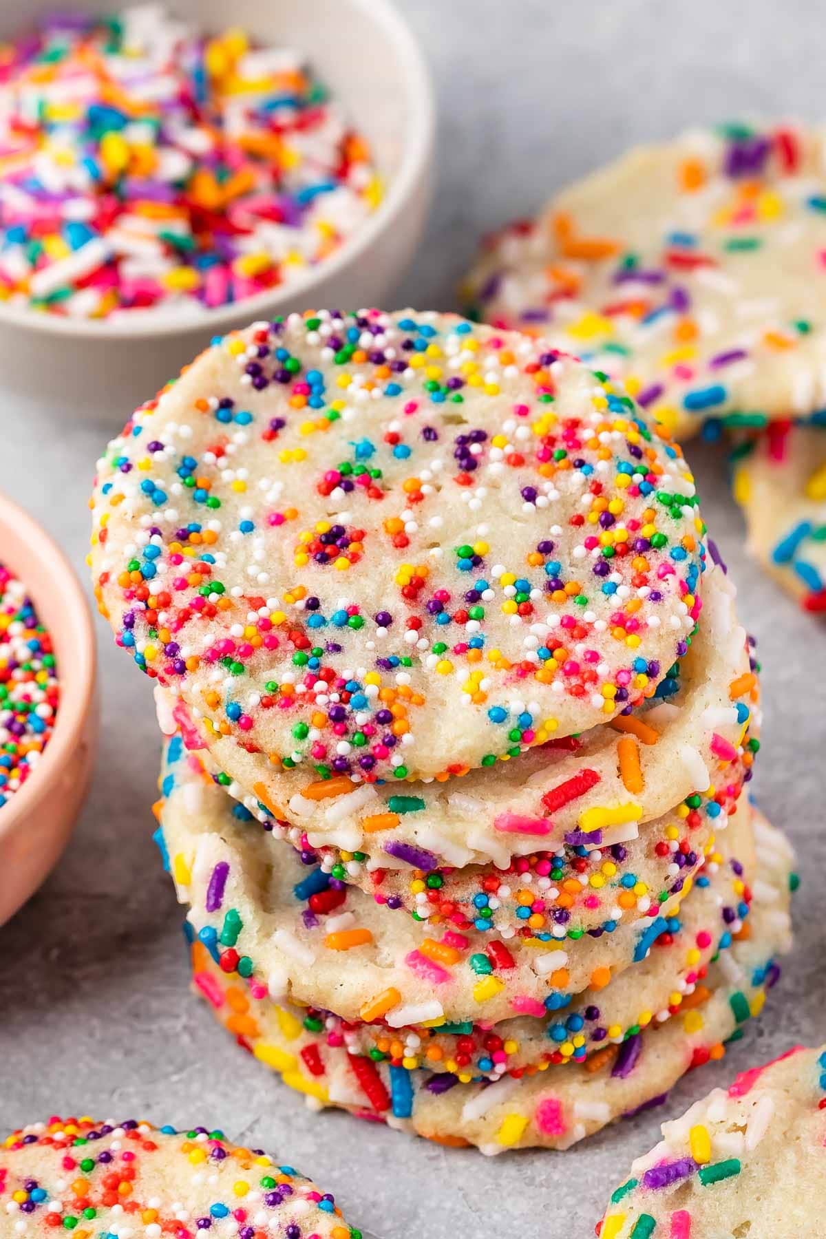 2 Ingredient Sprinkle Sugar Cookies Recipe