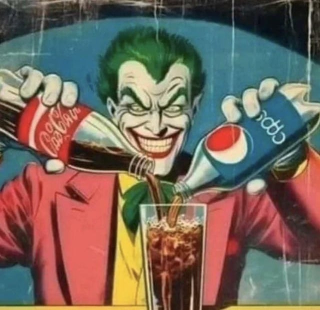 Is there a lore reason for why Jonkler is mixing coke and Pepsi? :  r/BatmanArkham