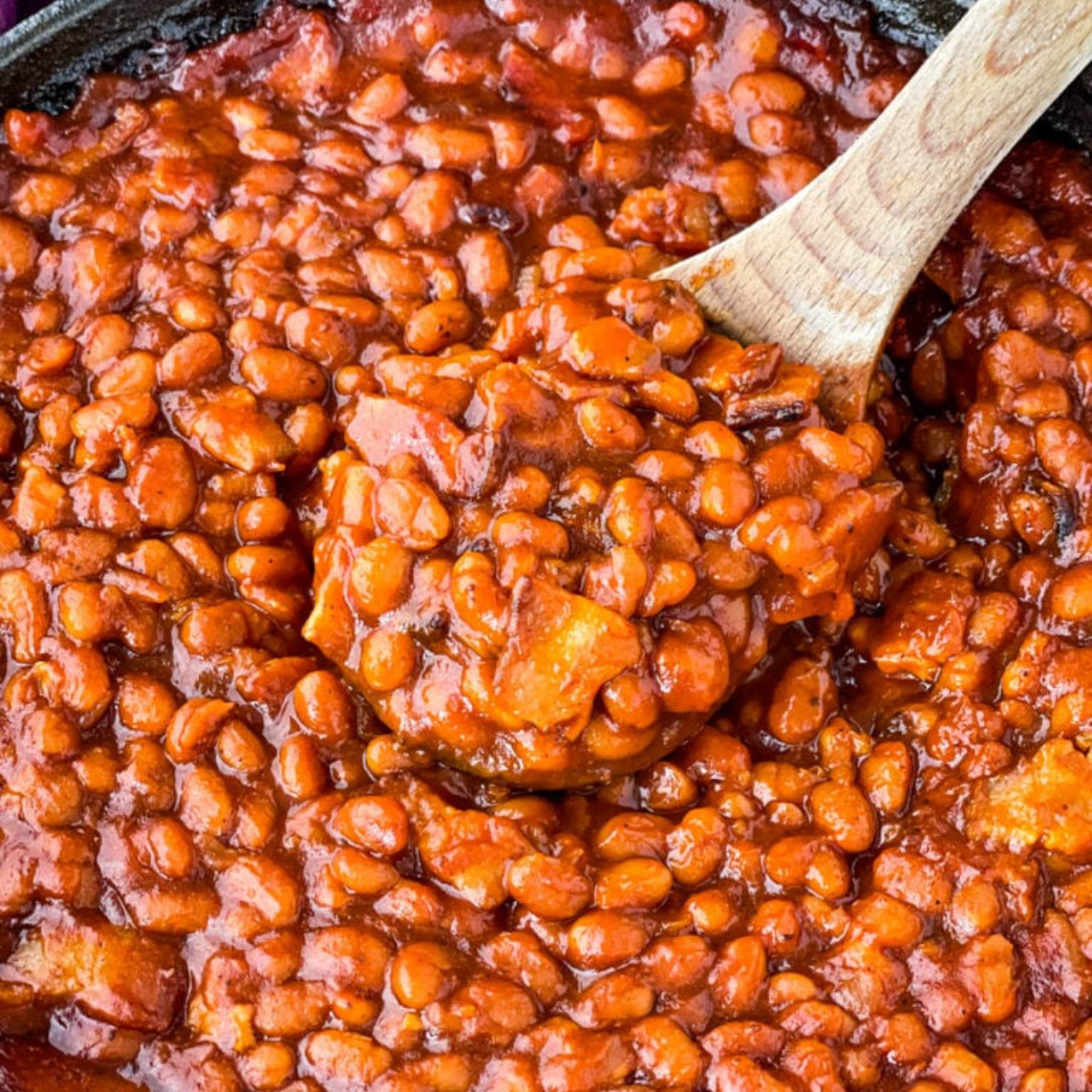 Southern Baked Beans with Bacon + {VIDEO}