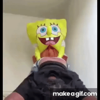 Spongebob backshots on Make a GIF
