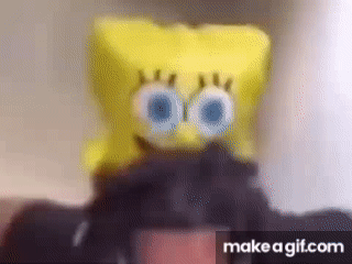 Black Guy getting backshots by SpongeBob meme on Make a GIF