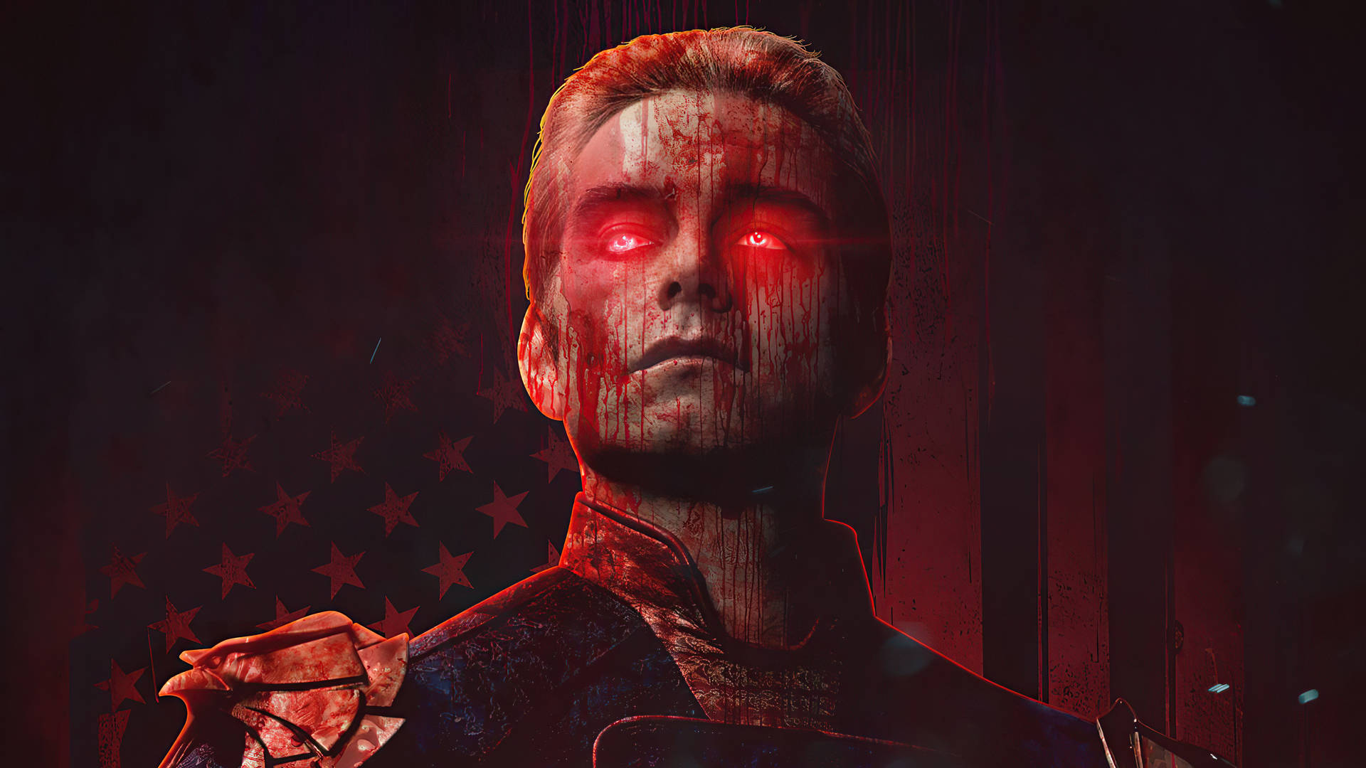 The Boys Bloody Homelander Wallpaper | WallpapersOK