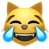 Cat laugh emoji