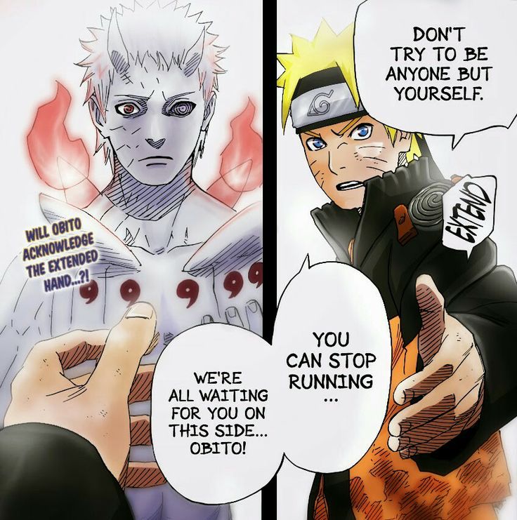 Obito & Naruto's hand of forgiveness